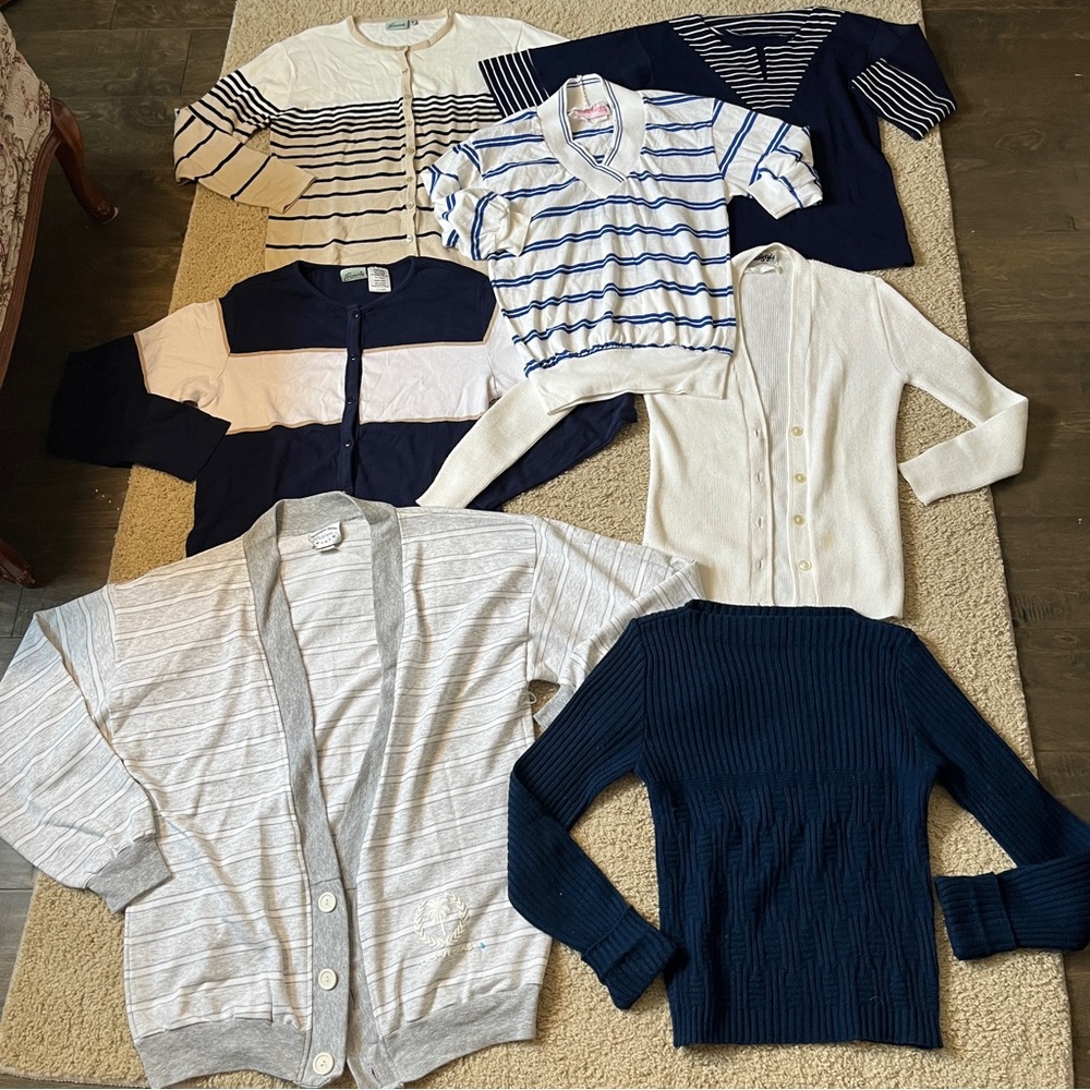 Mixed Women's Vintage Clothing Lot Sweater Cadigan Shirt Penmans Canada Fashion